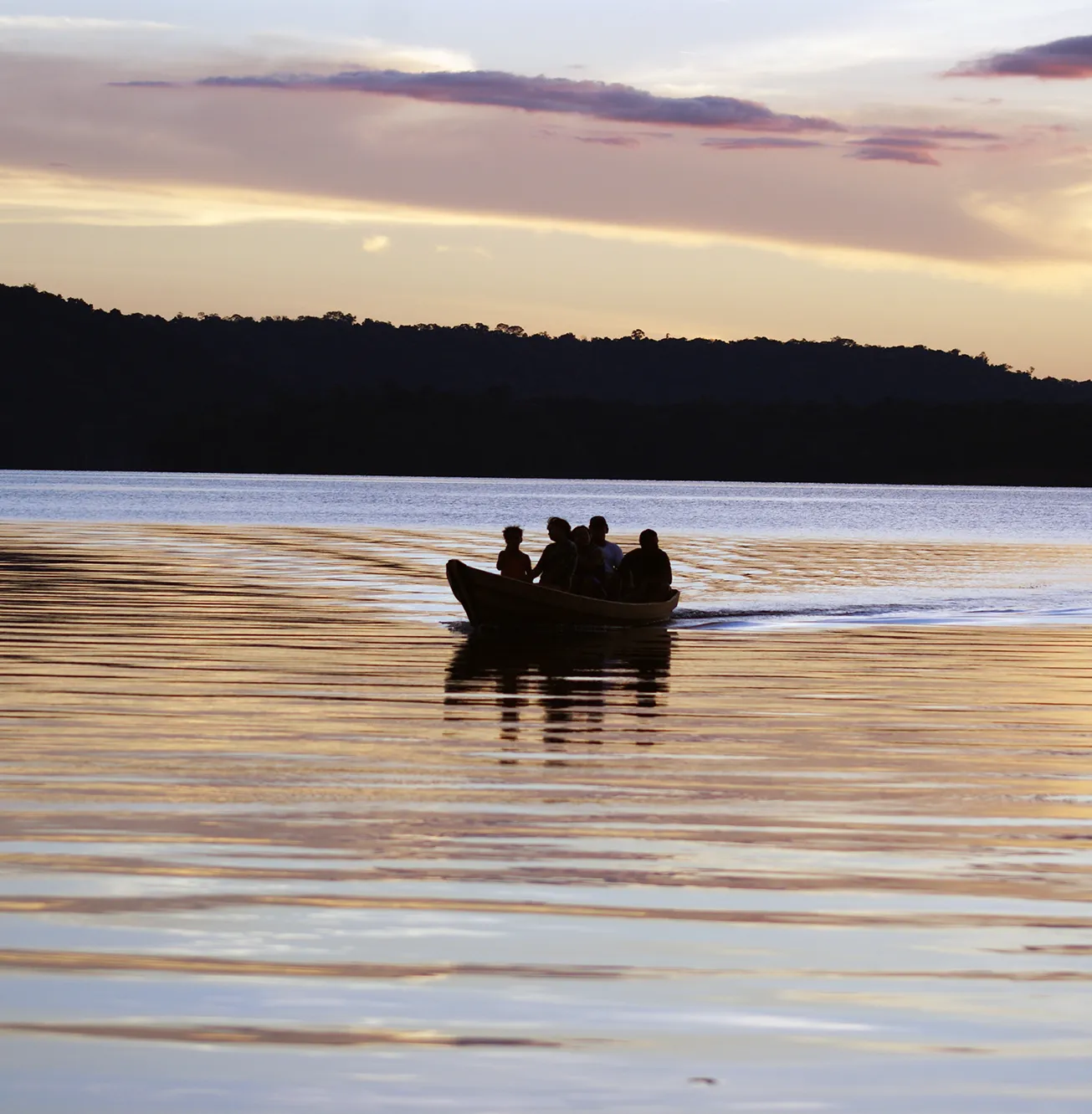 Boat on a river