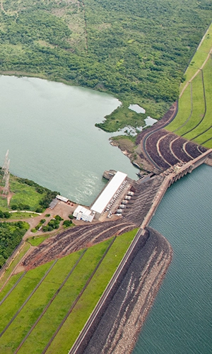 Vista aérea da Usina de Itumbiara